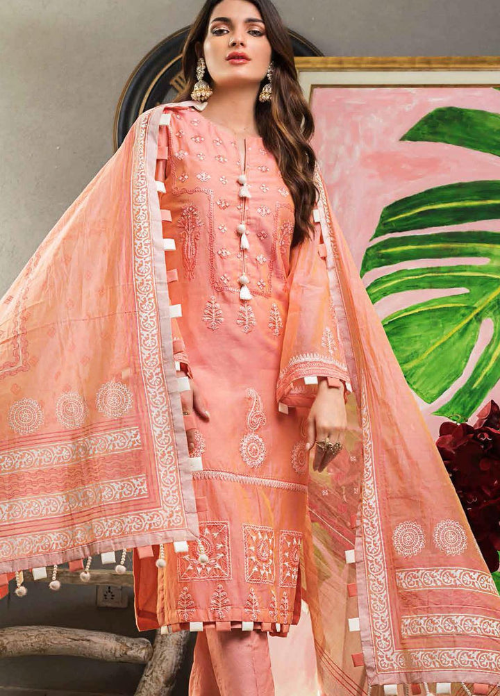 Gul Ahmed Embroidered Yarn Suits Unstitched 3 Piece GA21FL 12218 - Luxury Festive Collection