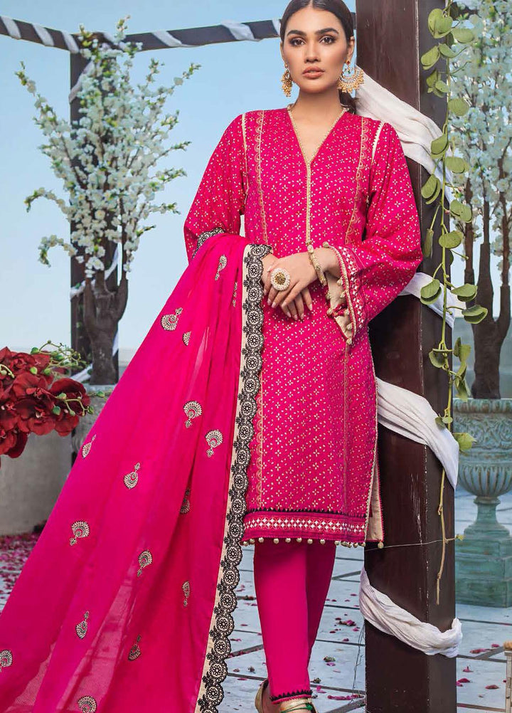 Gul Ahmed Embroidered Lawn Suits Unstitched 3 Piece GA21FL 12230 Mastani - Luxury Festive Collection