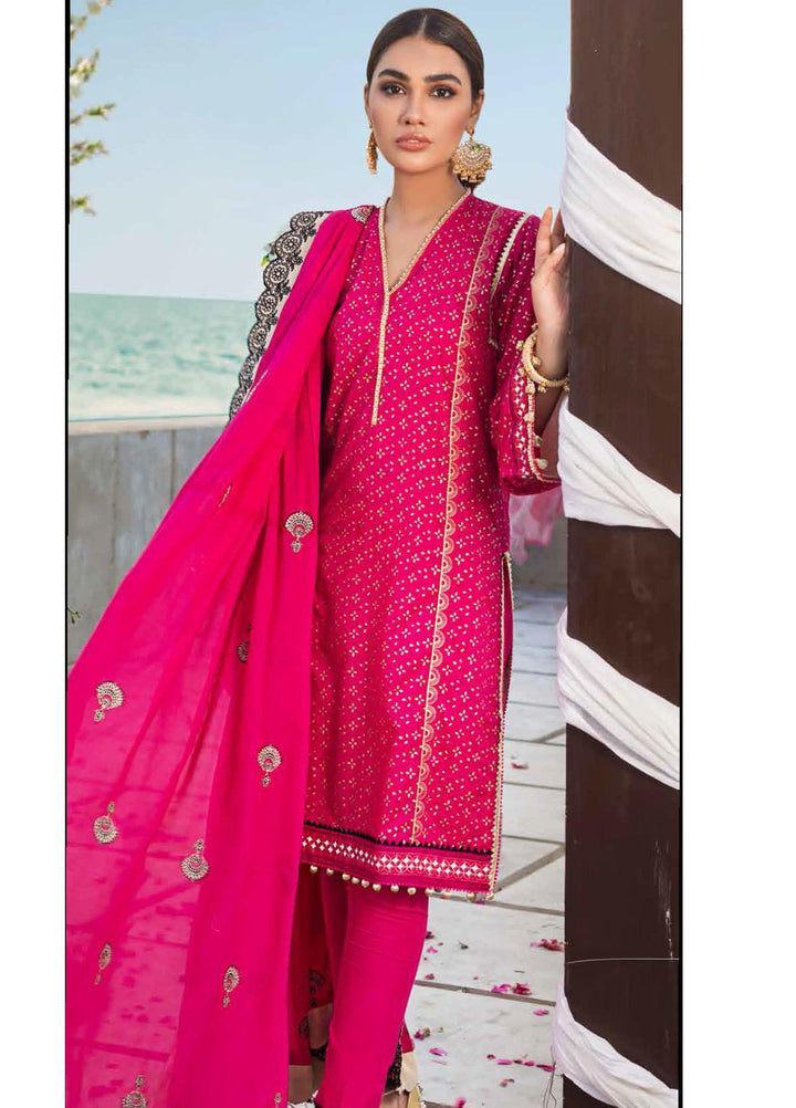 Gul Ahmed Embroidered Lawn Suits Unstitched 3 Piece GA21FL 12230 Mastani - Luxury Festive Collection