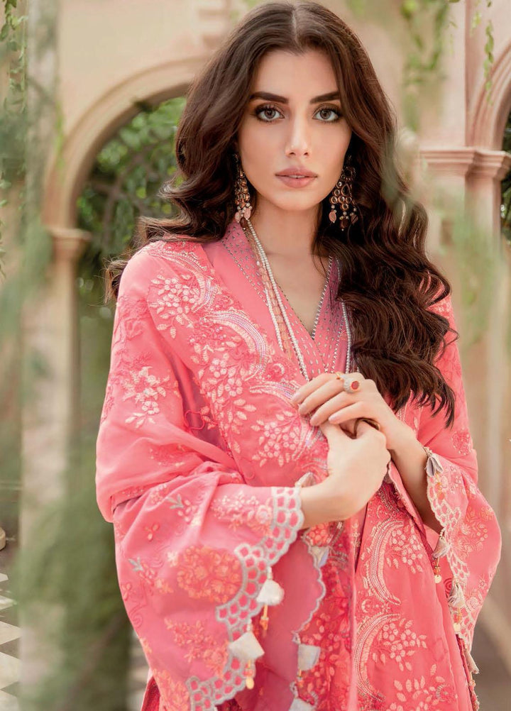 Gul Ahmed Embroidered Zari Suits Unstitched 3 Piece GA22LF FE12156 - Luxury Eid Collection