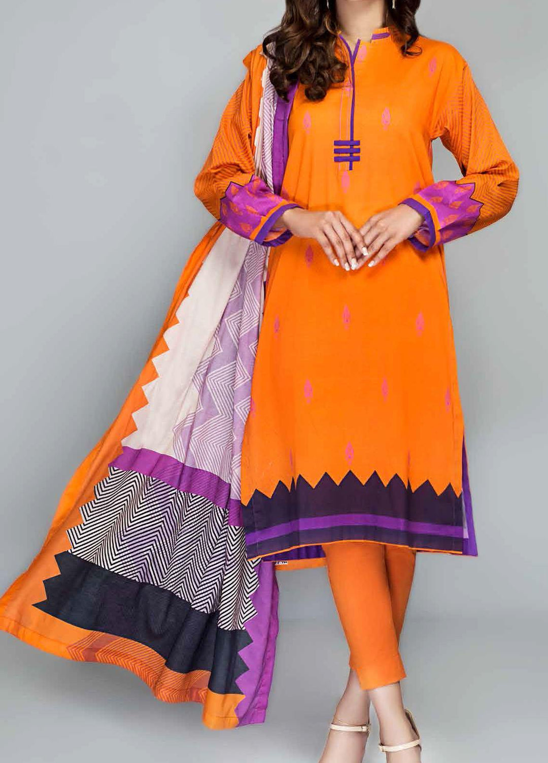 Malmal By Gul Ahmed Printed Lawn Suits Unstitched 3 Piece GA21ML CLP-100B - Summer Collection