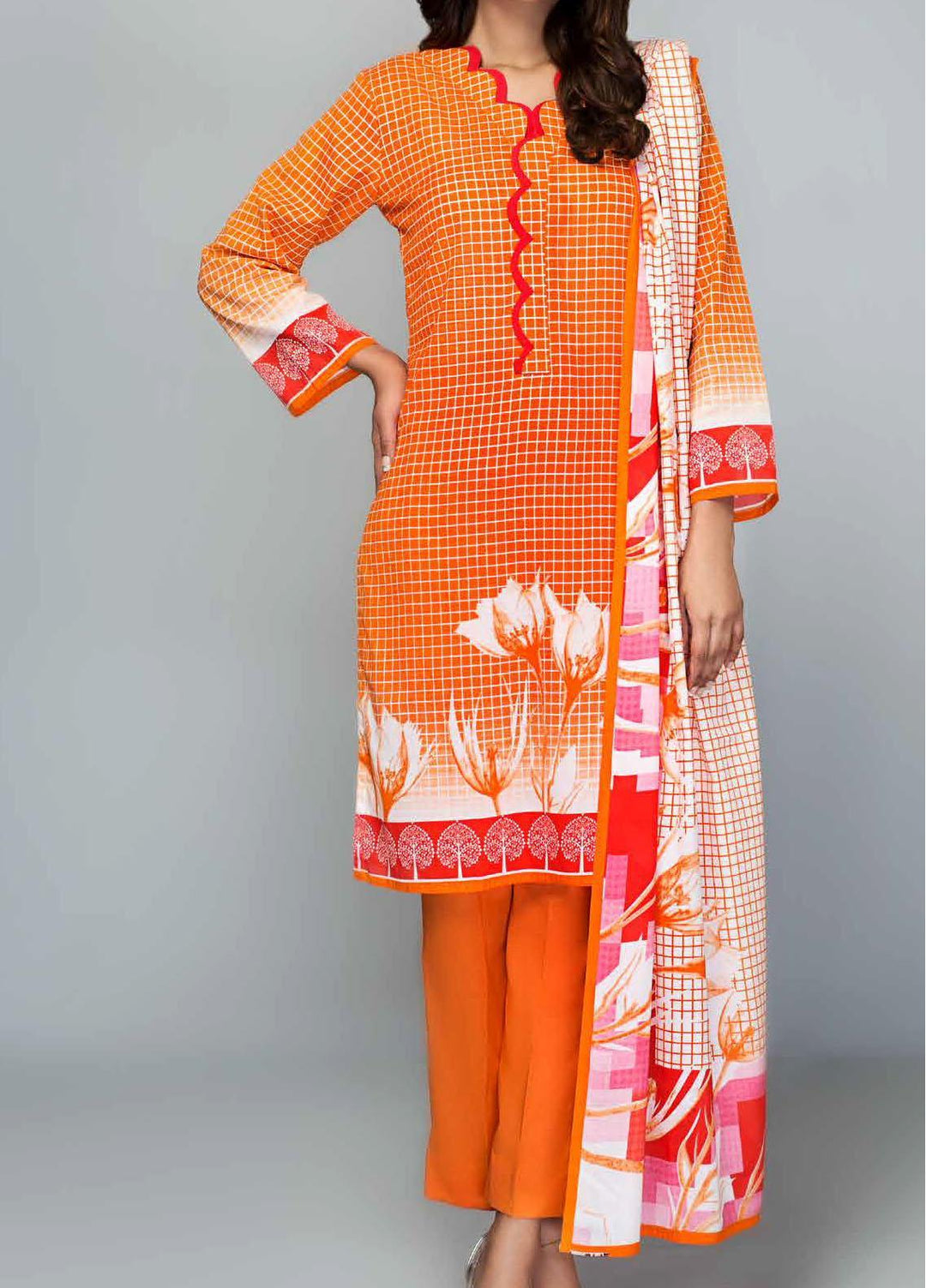 Malmal By Gul Ahmed Printed Lawn Suits Unstitched 3 Piece GA21ML CLP-102A - Summer Collection