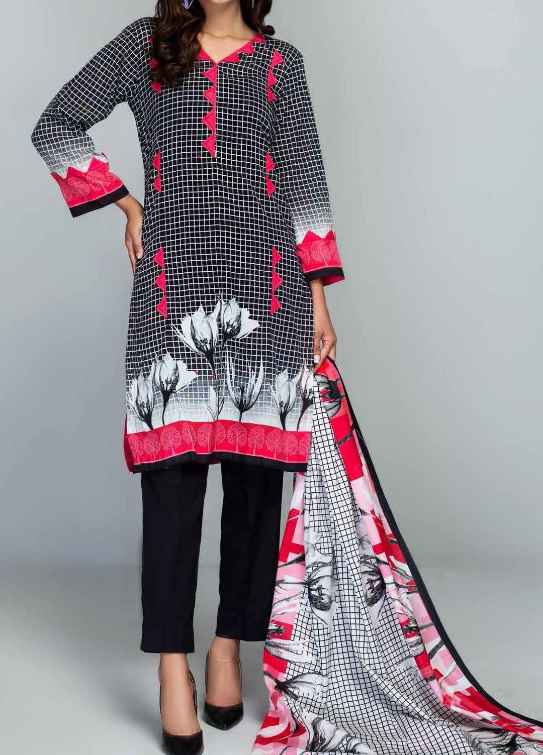 Malmal By Gul Ahmed Printed Lawn Suits Unstitched 3 Piece GA21ML CLP-102B - Summer Collection