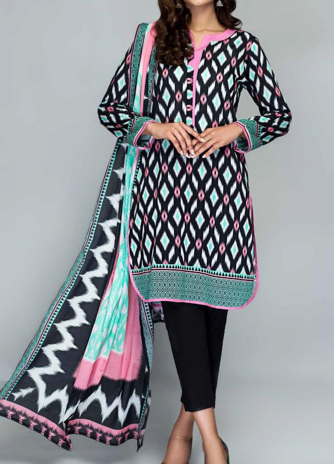 Malmal By Gul Ahmed Printed Lawn Suits Unstitched 3 Piece GA21ML CLP-132B - Summer Collection