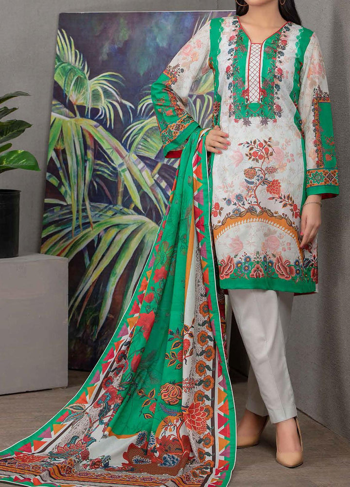 Malmal By Gul Ahmed Embroidered Lawn Suits Unstitched 3 Piece GA21-ML2 106A - Summer Collection