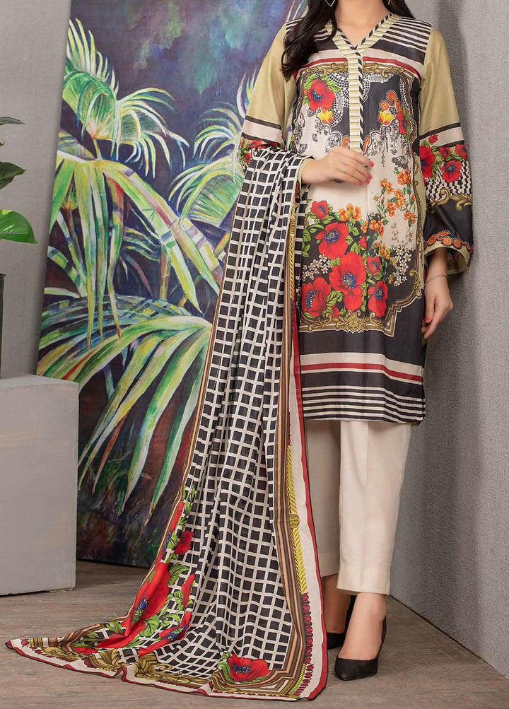 Malmal By Gul Ahmed Embroidered Lawn Suits Unstitched 3 Piece GA21-ML2 118A - Summer Collection