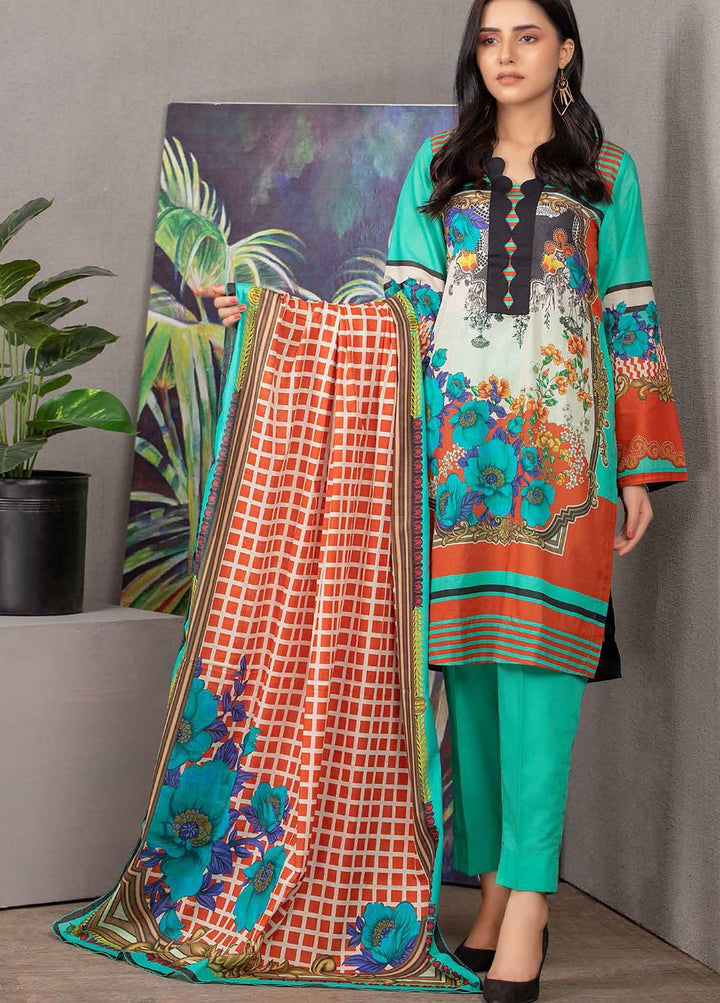 Malmal By Gul Ahmed Embroidered Lawn Suits Unstitched 3 Piece GA21-ML2 118B - Summer Collection
