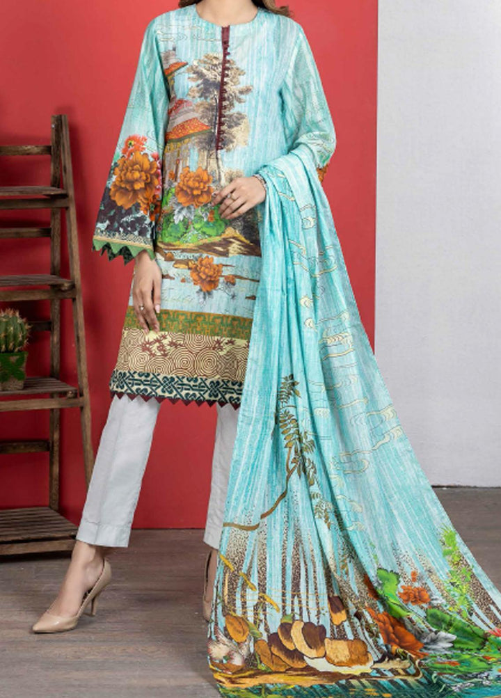 Malmal By Gul Ahmed Embroidered Lawn Suits Unstitched 3 Piece GA21-ML2 119A - Summer Collection
