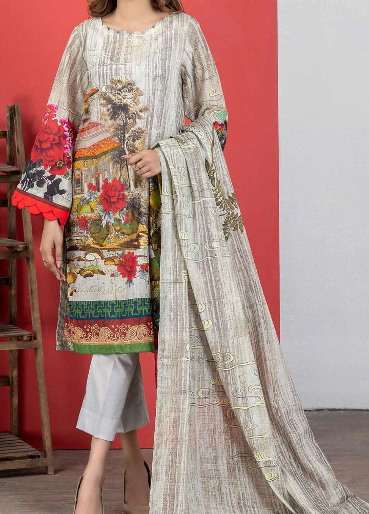 Malmal By Gul Ahmed Embroidered Lawn Suits Unstitched 3 Piece GA21-ML2 119B - Summer Collection