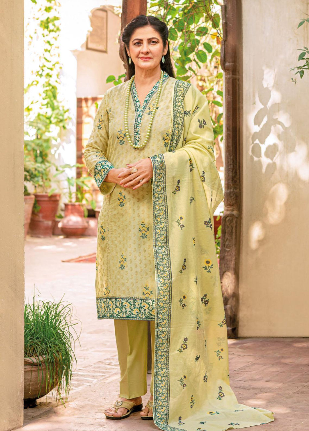Mother Collection By Gul Ahmed Printed Lawn Suits Unstitched 3 Piece GA23M CL-22228A - Summer Collection