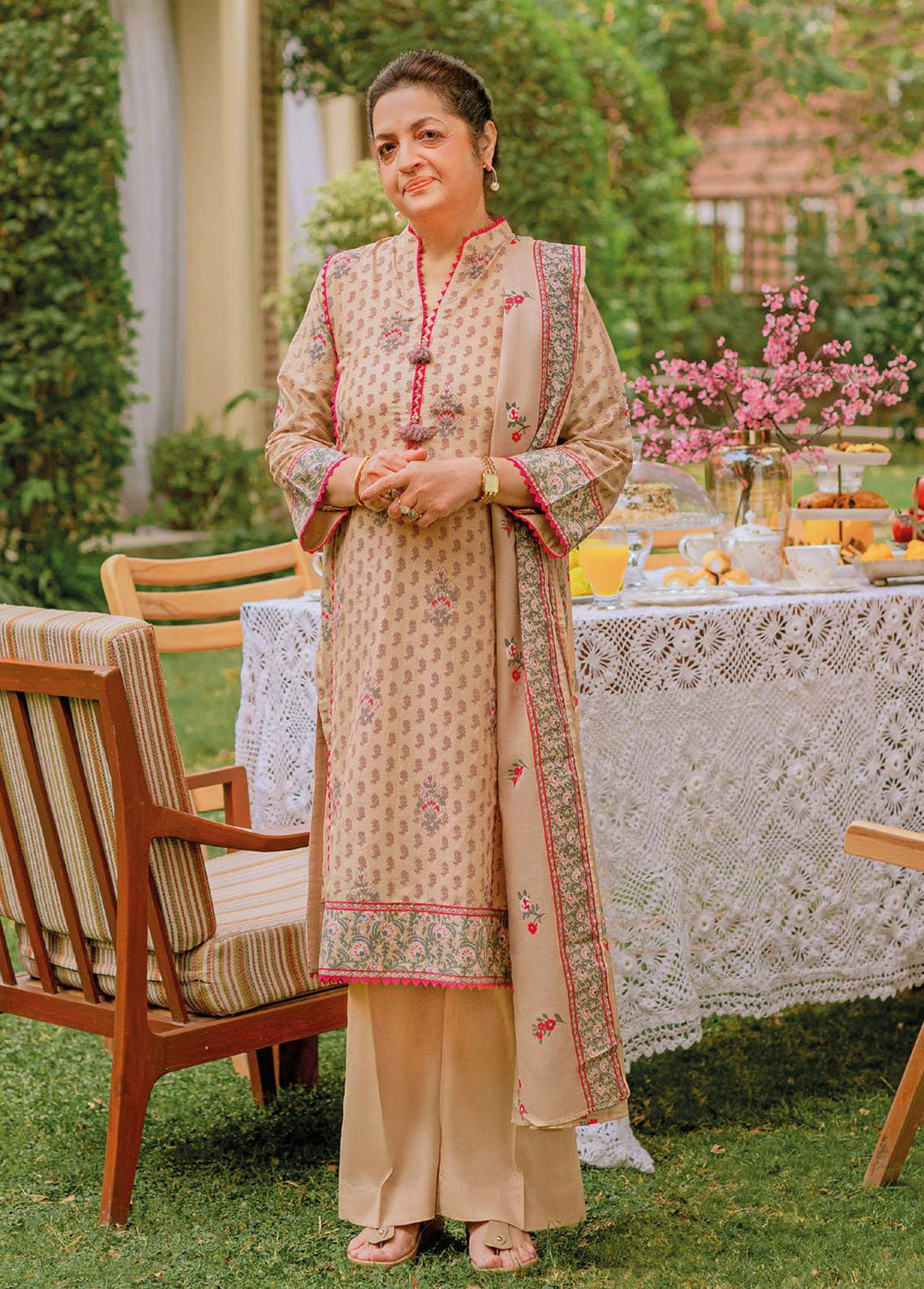 Mother Collection By Gul Ahmed Printed Lawn Suits Unstitched 3 Piece GA23M CL-22228B - Summer Collection
