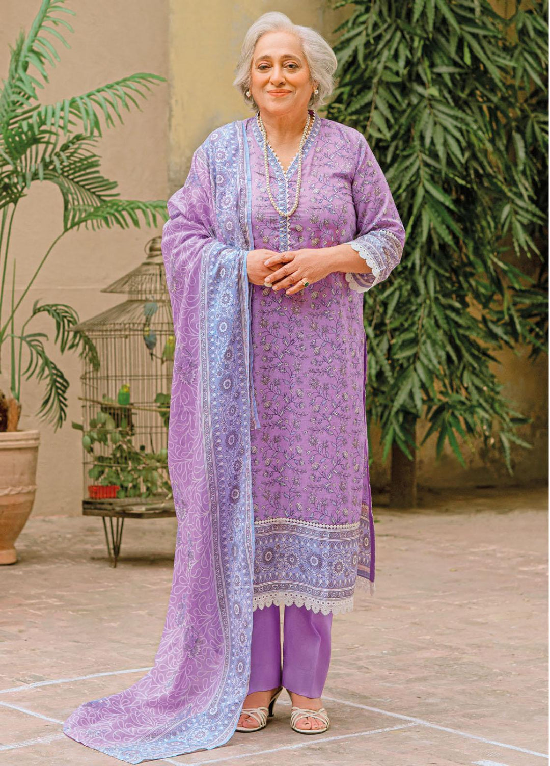 Mother Collection By Gul Ahmed Printed Lawn Suits Unstitched 3 Piece GA23M CL-22229A - Summer Collection