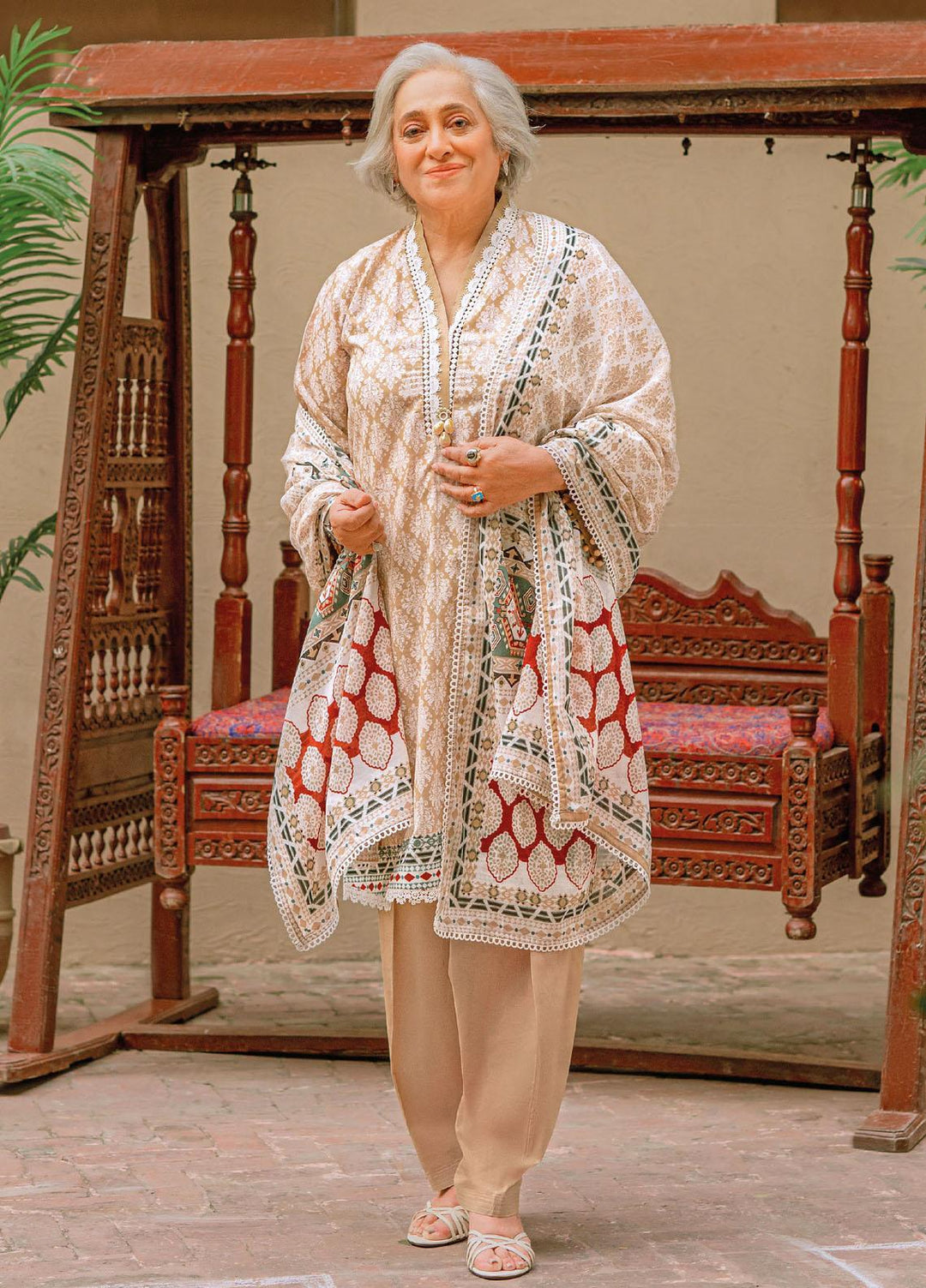 Mother Collection By Gul Ahmed Printed Lawn Suits Unstitched 3 Piece GA23M CL-32130B - Summer Collection