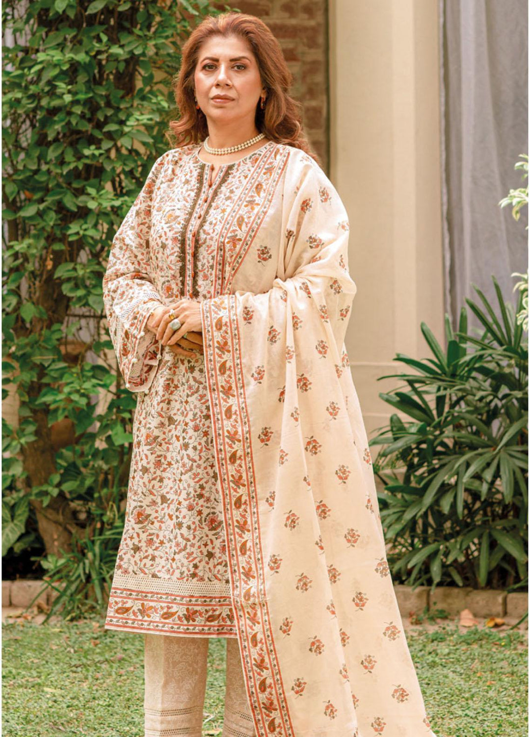 Mother Collection By Gul Ahmed Printed Lawn Suits Unstitched 3 Piece GA23M CL-32265A - Summer Collection
