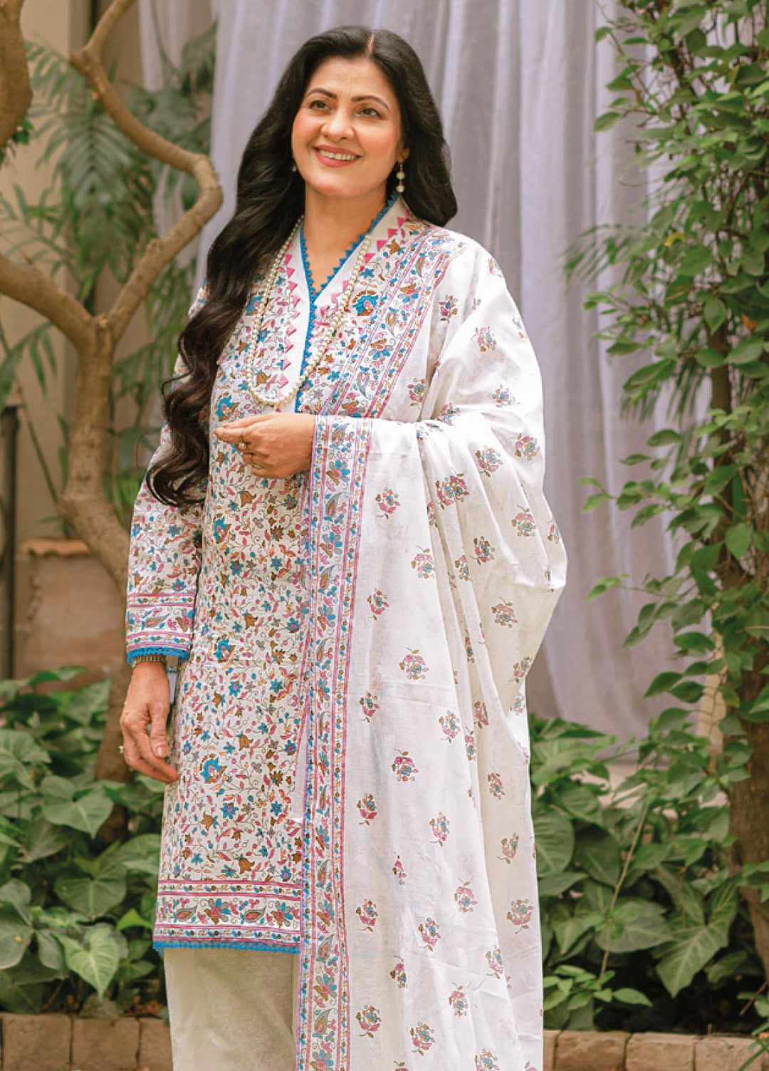 Mother Collection By Gul Ahmed Printed Lawn Suits Unstitched 3 Piece GA23M CL-32265B - Summer Collection