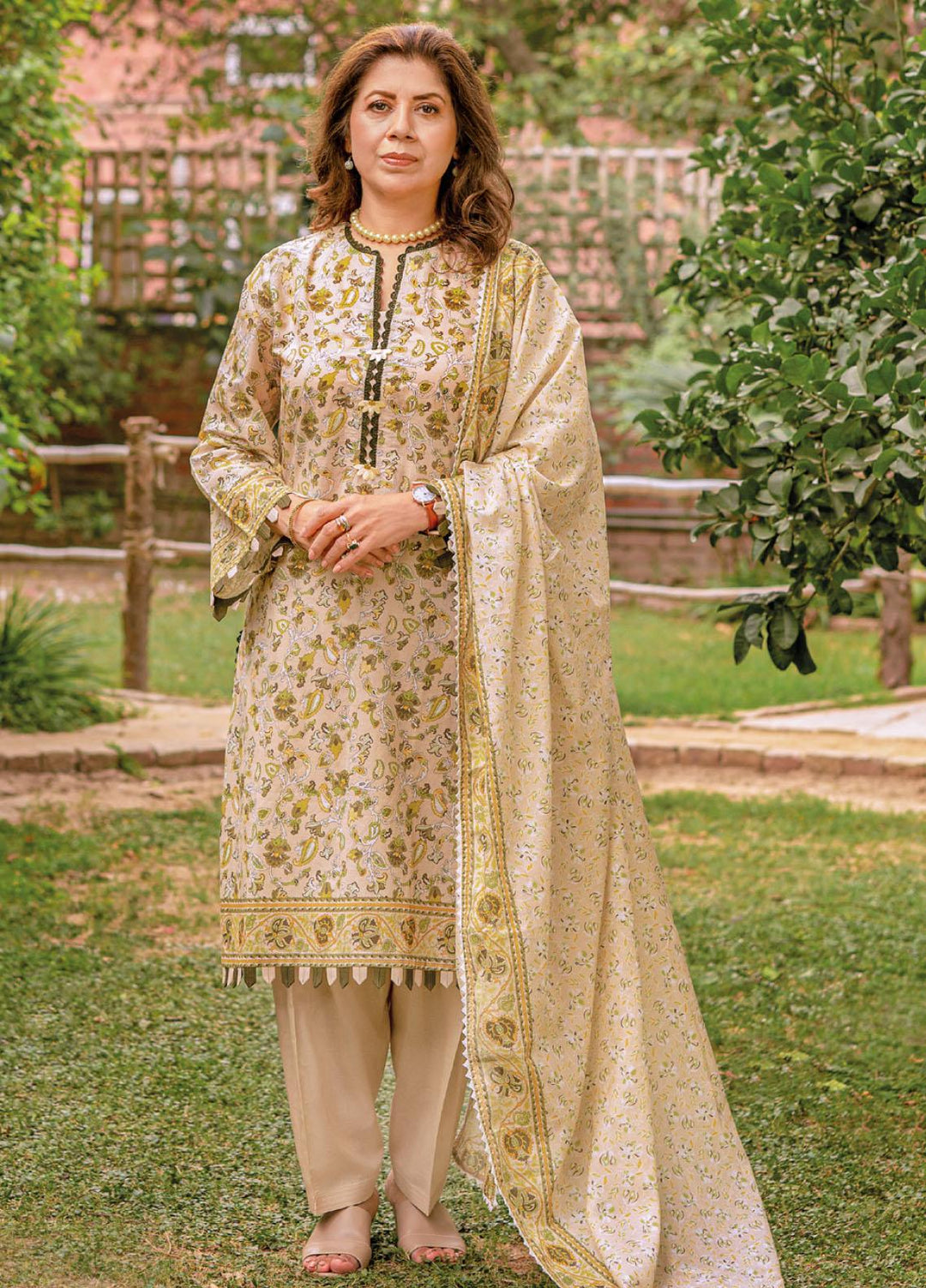 Mother Collection By Gul Ahmed Printed Lawn Suits Unstitched 3 Piece GA23M CL-32266A - Summer Collection