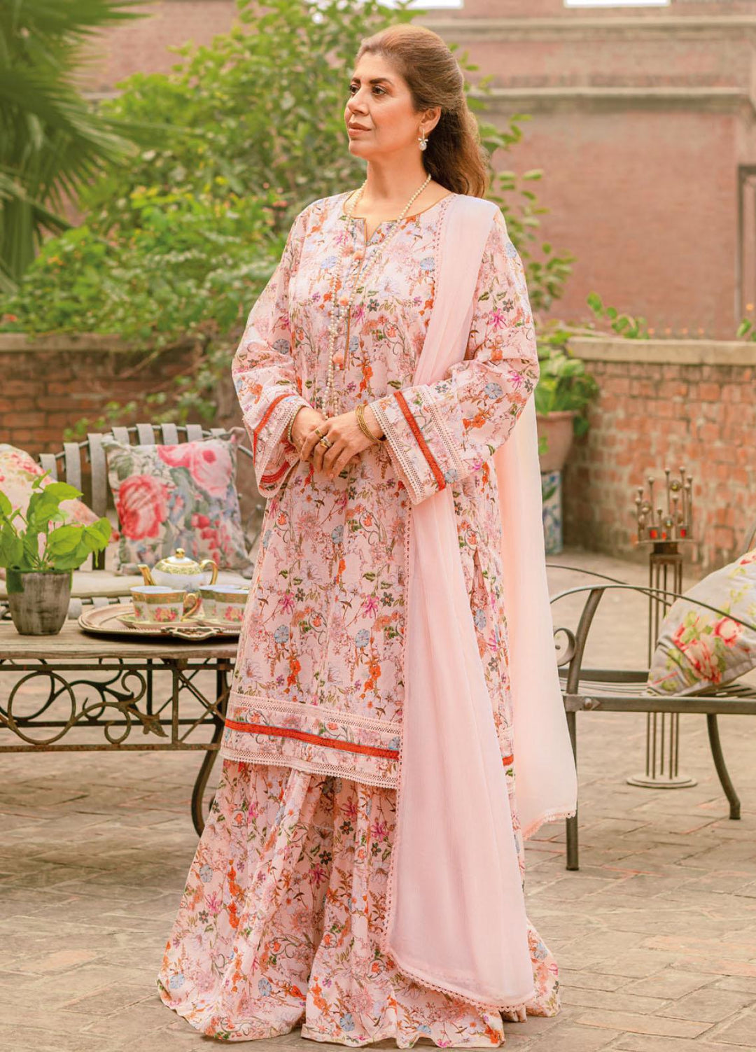 Mother Collection By Gul Ahmed Printed Lawn Unstitched Kurti GA23M SL-32025 - Summer Collection