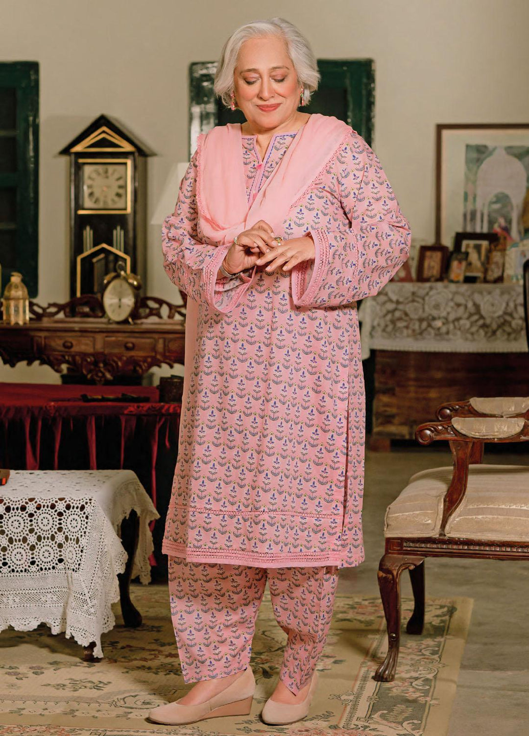 Mother Collection By Gul Ahmed Printed Lawn Unstitched Kurti GA23M SL-32031 - Summer Collection