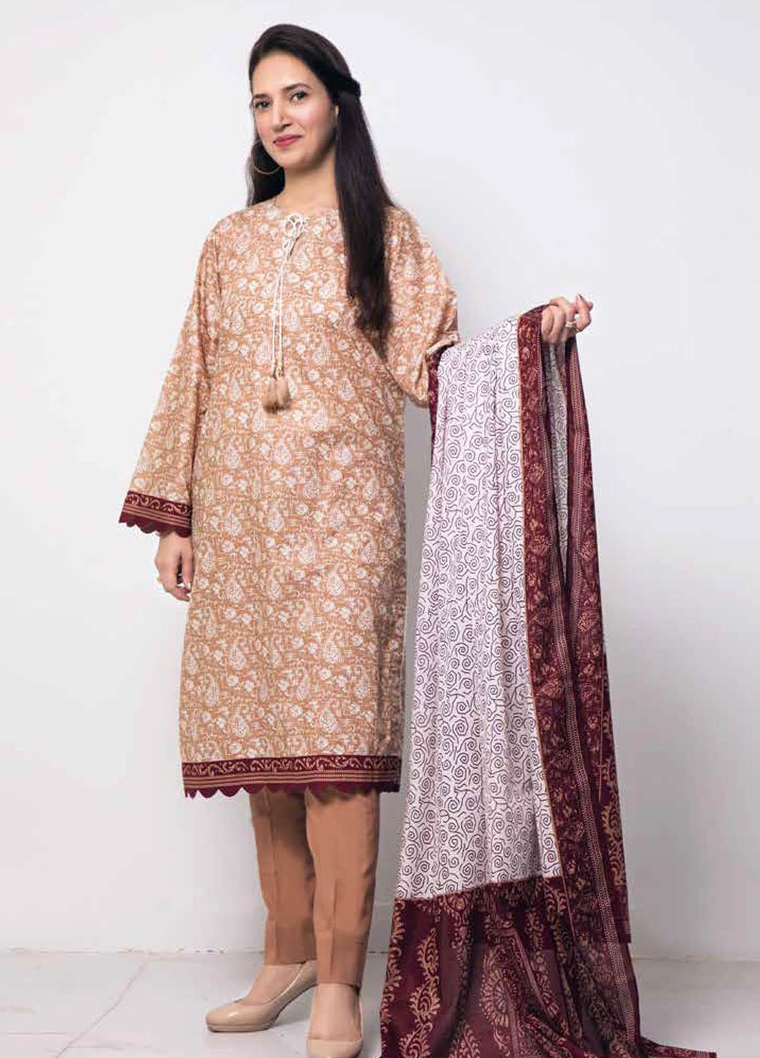 Gul Ahmed Printed Lawn Suits Unstitched 3 Piece GA21M CL-1106 A - Summer Collection