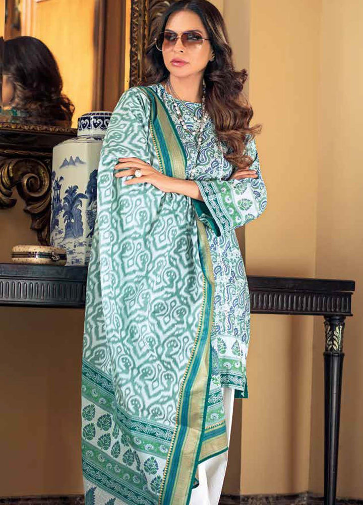 Gul Ahmed Printed Lawn Suits Unstitched 3 Piece GA21M CL-1111 A - Summer Collection