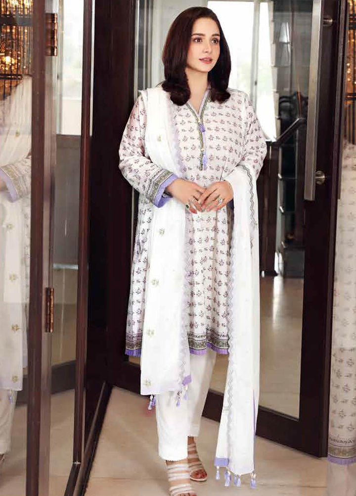 Gul Ahmed Embroidered Lawn Suits Unstitched 3 Piece GA21M CL-1206 - Summer Collection