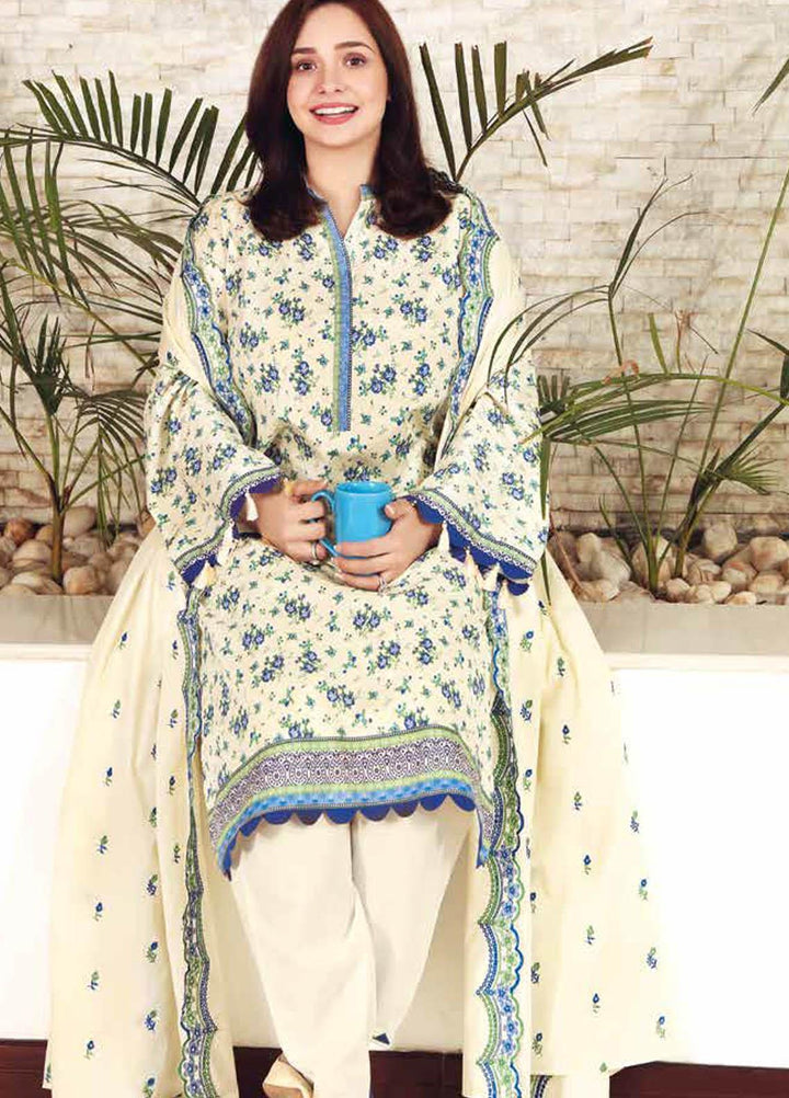 Gul Ahmed Embroidered Lawn Suits Unstitched 3 Piece GA21M CL-1275 - Summer Collection