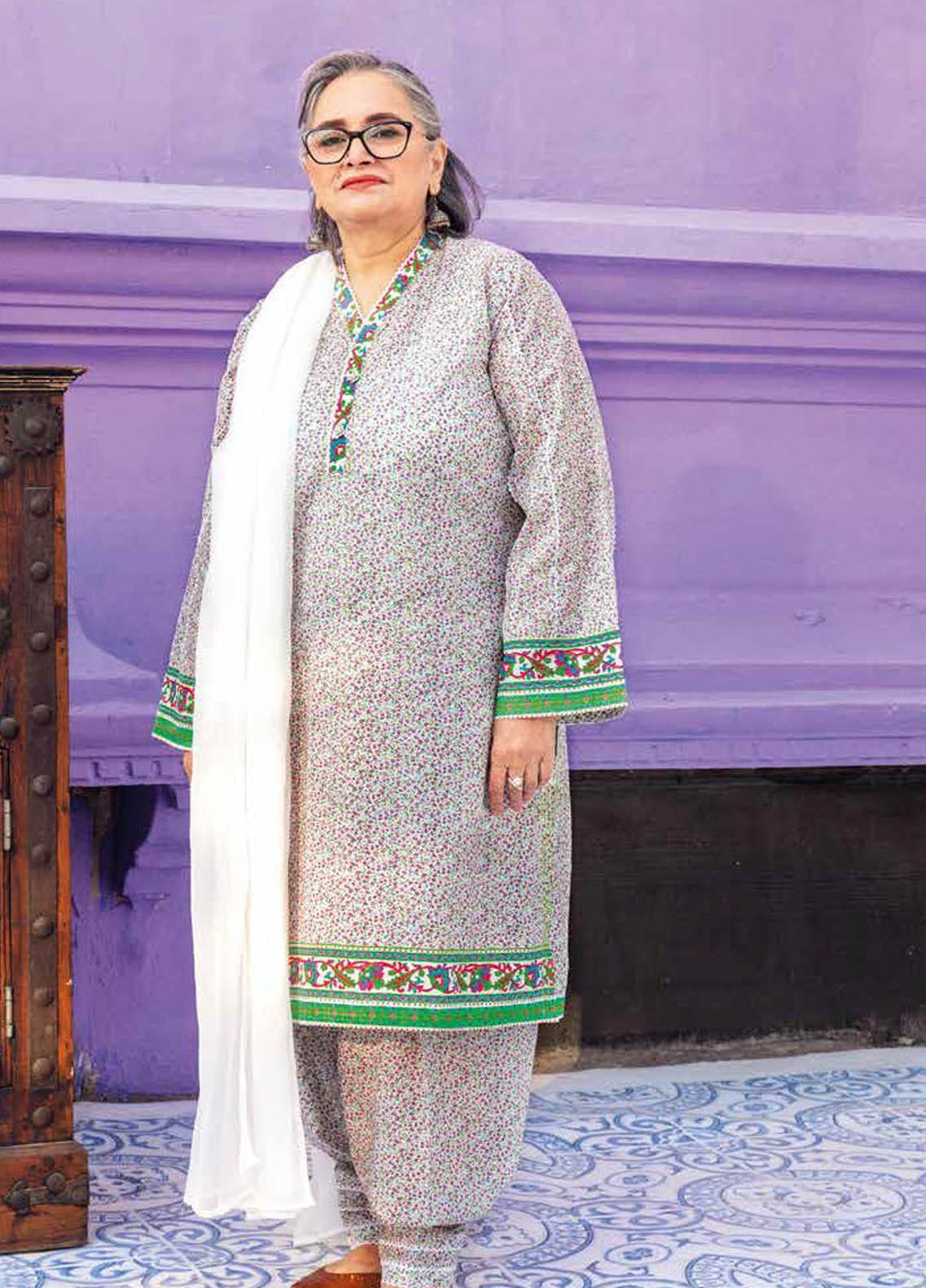 Gul Ahmed Printed Lawn  Unstitched Kurties GA21M SL-920 A - Summer Collection