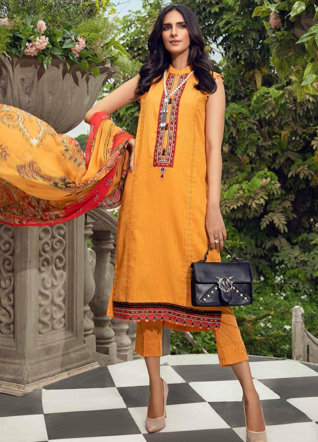 Gul Ahmed Embroidered Dobby Suits Unstitched 3 Piece GA21PF BM12001 - Winter Collection