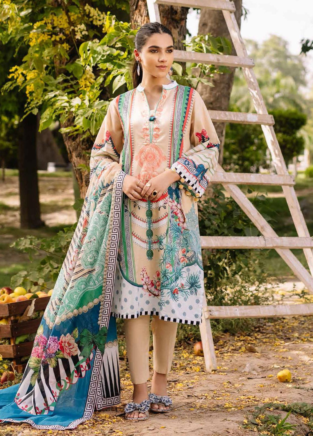 Gul Ahmed Embroidered Cambric Suits Unstitched 3 Piece GA21PF CBE12015 - Winter Collection
