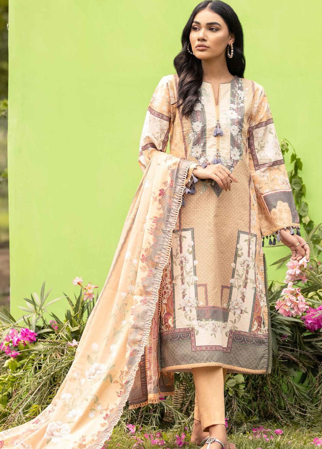 Gul Ahmed Embroidered Cambric Suits Unstitched 3 Piece GA21PF CBE12023 - Winter Collection
