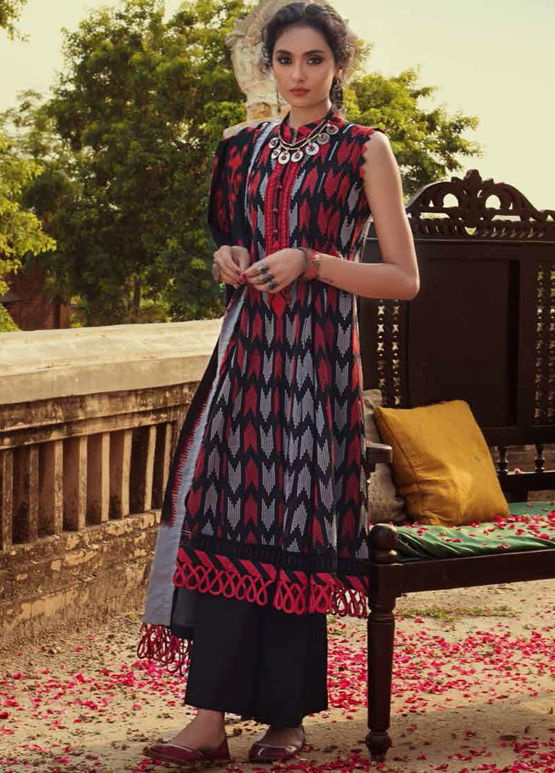 Gul Ahmed Embroidered Jacquard Suits Unstitched 3 Piece GA21PF MJ12039 - Summer Collection