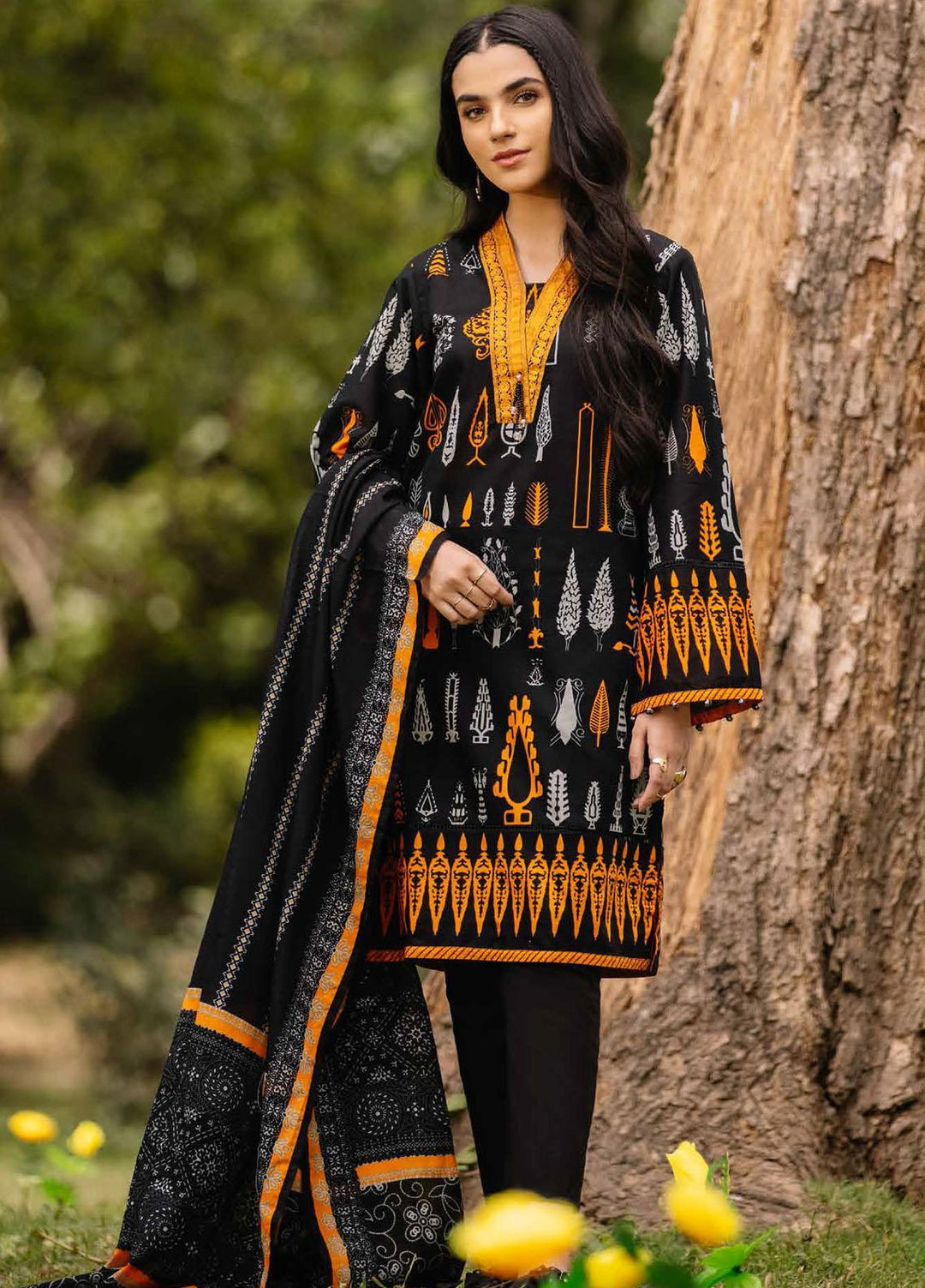 Gul Ahmed Embroidered Cambric Suits Unstitched 2 Piece GA21PF TCE12003 - Winter Collection