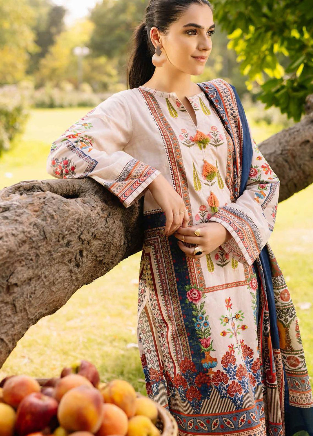 Gul Ahmed Embroidered Cambric Suits Unstitched 2 Piece GA21PF TCE12006 - Winter Collection