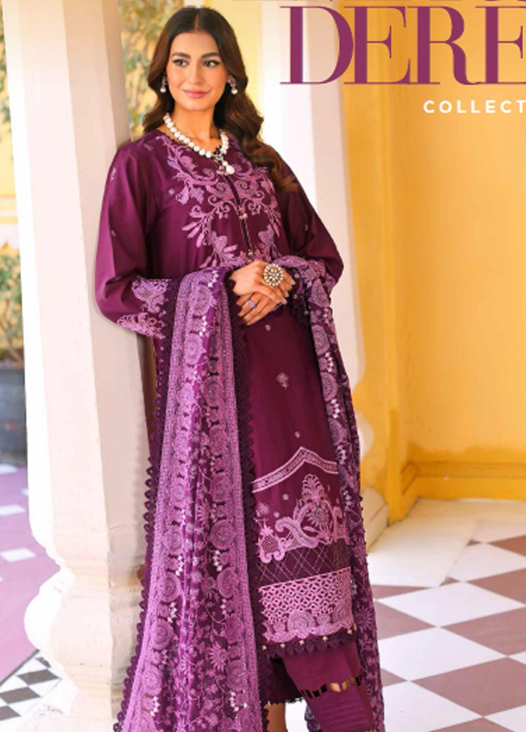 Gul Ahmed Fancy Cambric Suits Unstitched 3 Piece GA23PF PM-32032 - Summer Collection