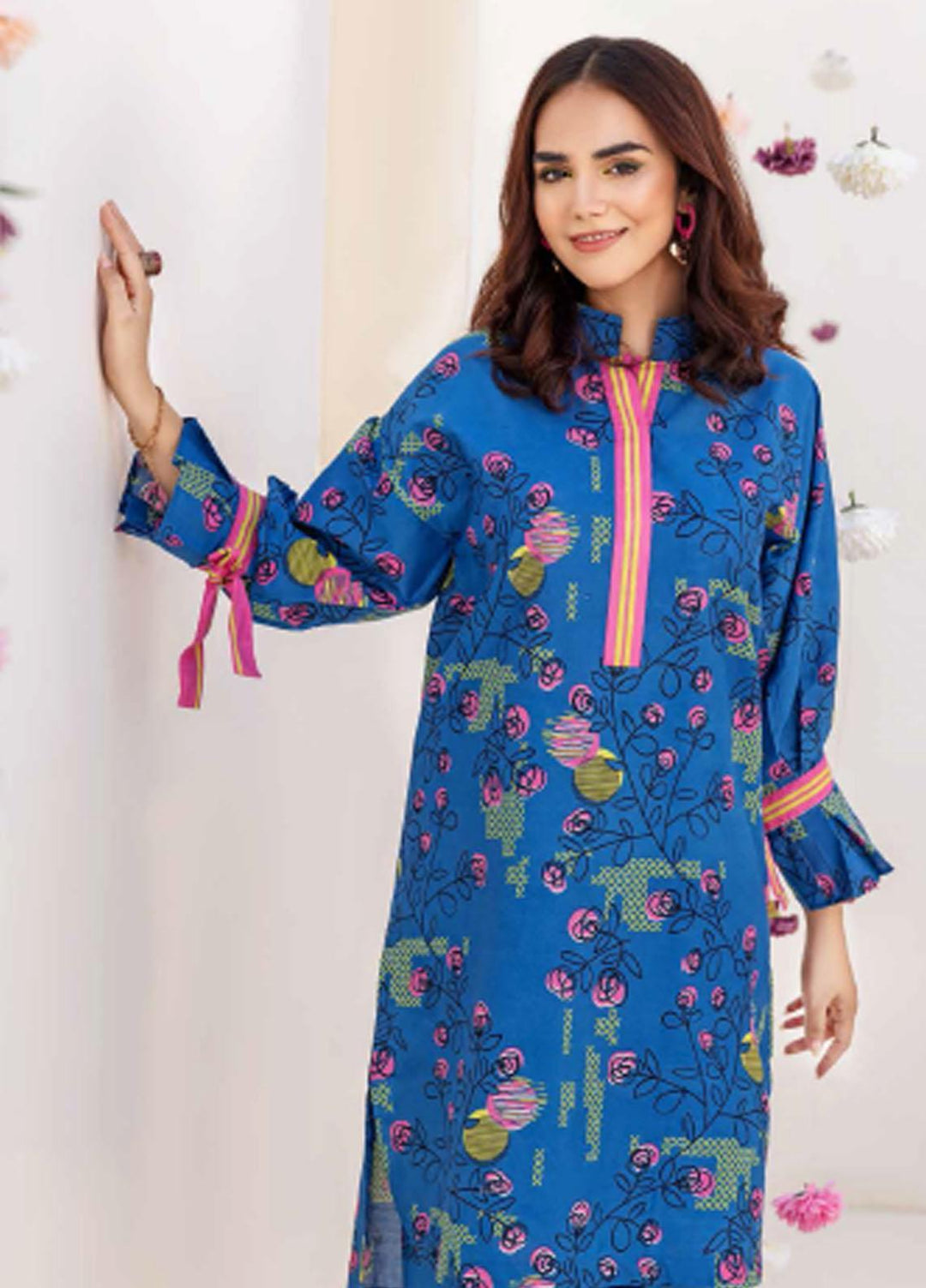 Gul Ahmed Printed Cambric Suits Unstitched 2 Piece GA23PF TCN-32002 - Summer Collection