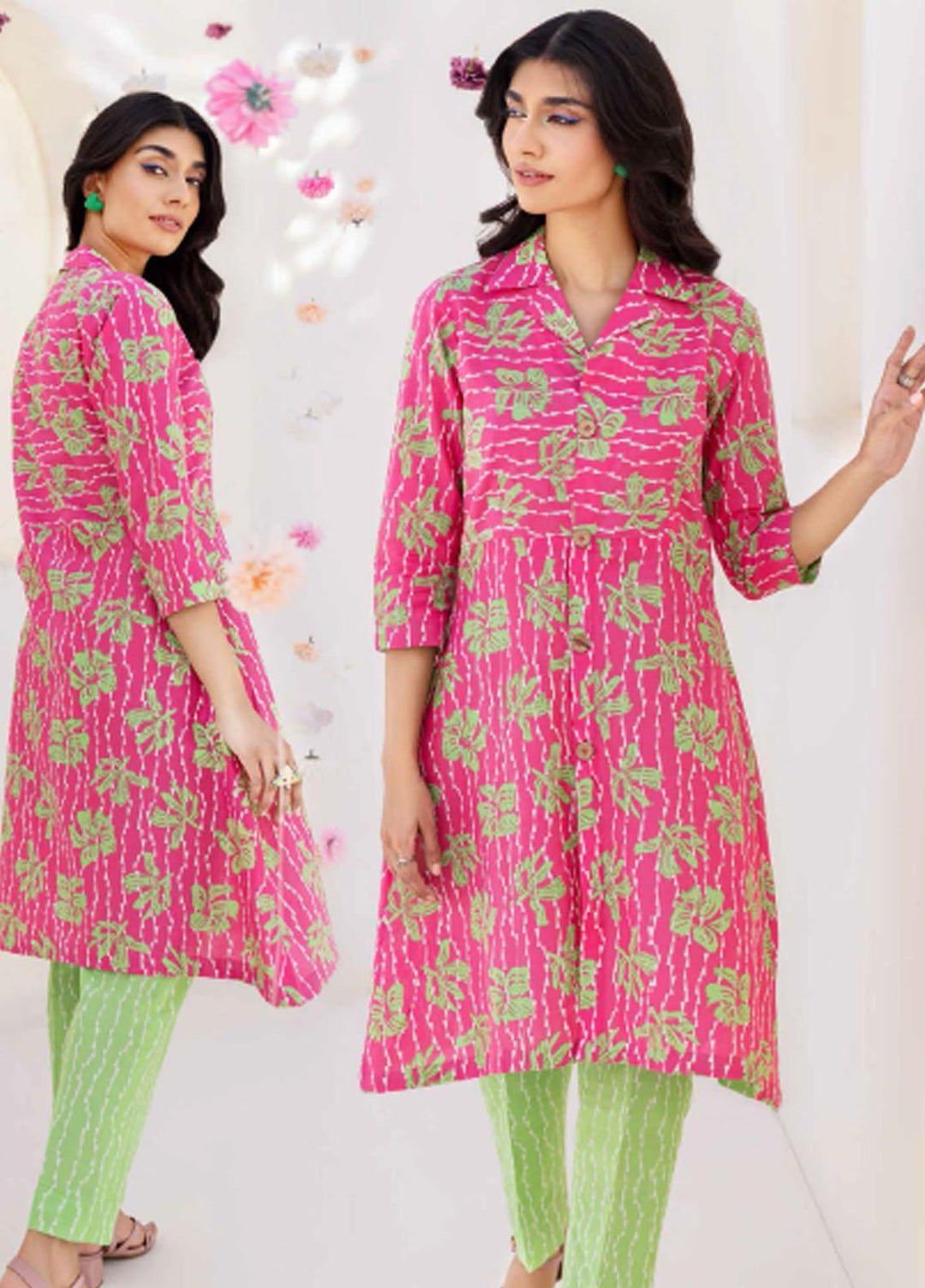 Gul Ahmed Printed Cambric Suits Unstitched 2 Piece GA23PF TCN-32003 - Summer Collection