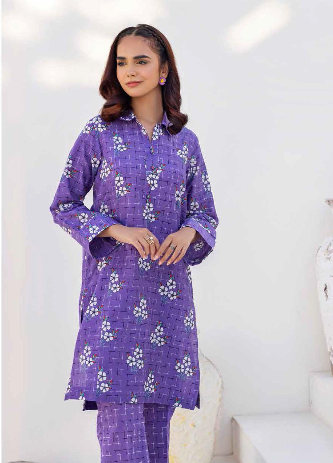 Gul Ahmed Printed Cambric Suits Unstitched 2 Piece GA23PF TCN-32004 - Summer Collection