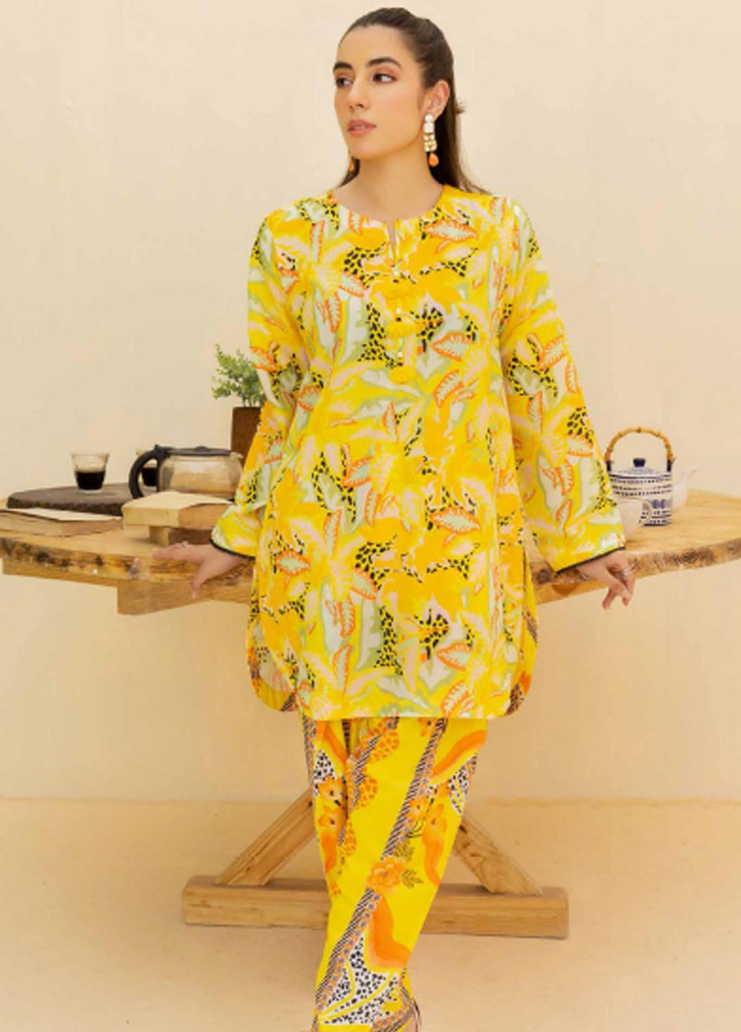 Gul Ahmed Printed Cambric Suits Unstitched 2 Piece GA23PF TCN-32011 - Summer Collection