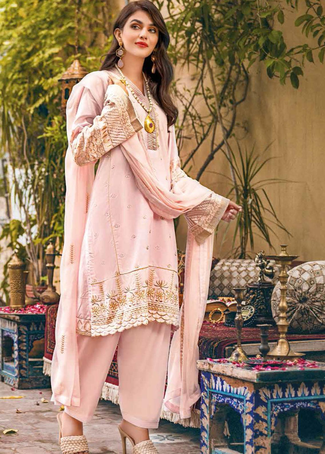 Gul Ahmed Embroidered Lawn Suits Unstitched 3 Piece GA22FS PM-12001 - Summer Collection