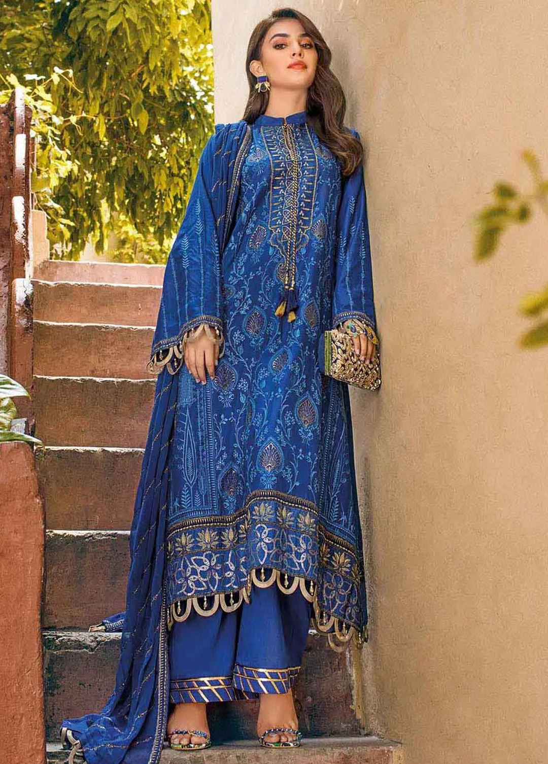 Gul Ahmed Embroidered Lawn Suits Unstitched 3 Piece GA22FS PM-12008 - Summer Collection