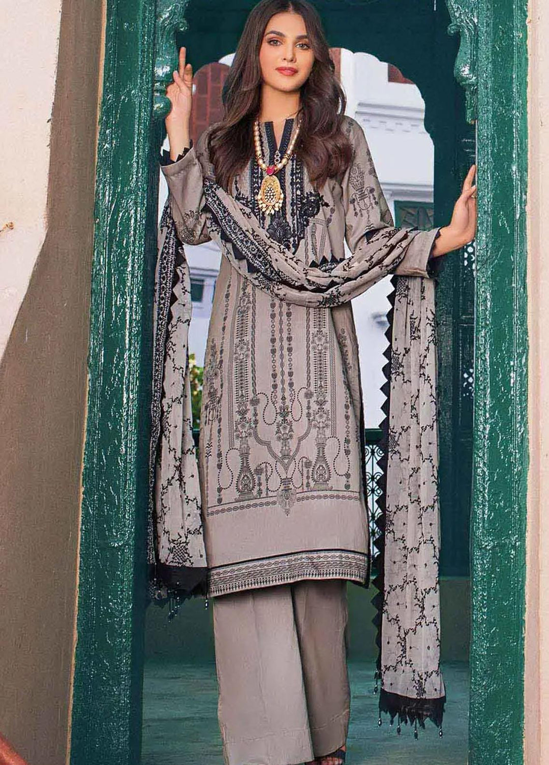 Gul Ahmed Embroidered Lawn Suits Unstitched 3 Piece GA22FS PM-12015 - Summer Collection