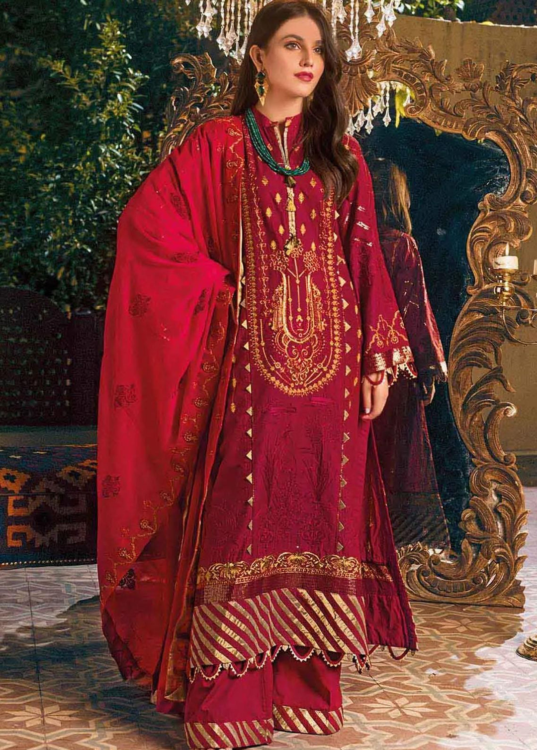 Gul Ahmed Embroidered Lawn Suits Unstitched 3 Piece GA22FS PM-12017 - Summer Collection