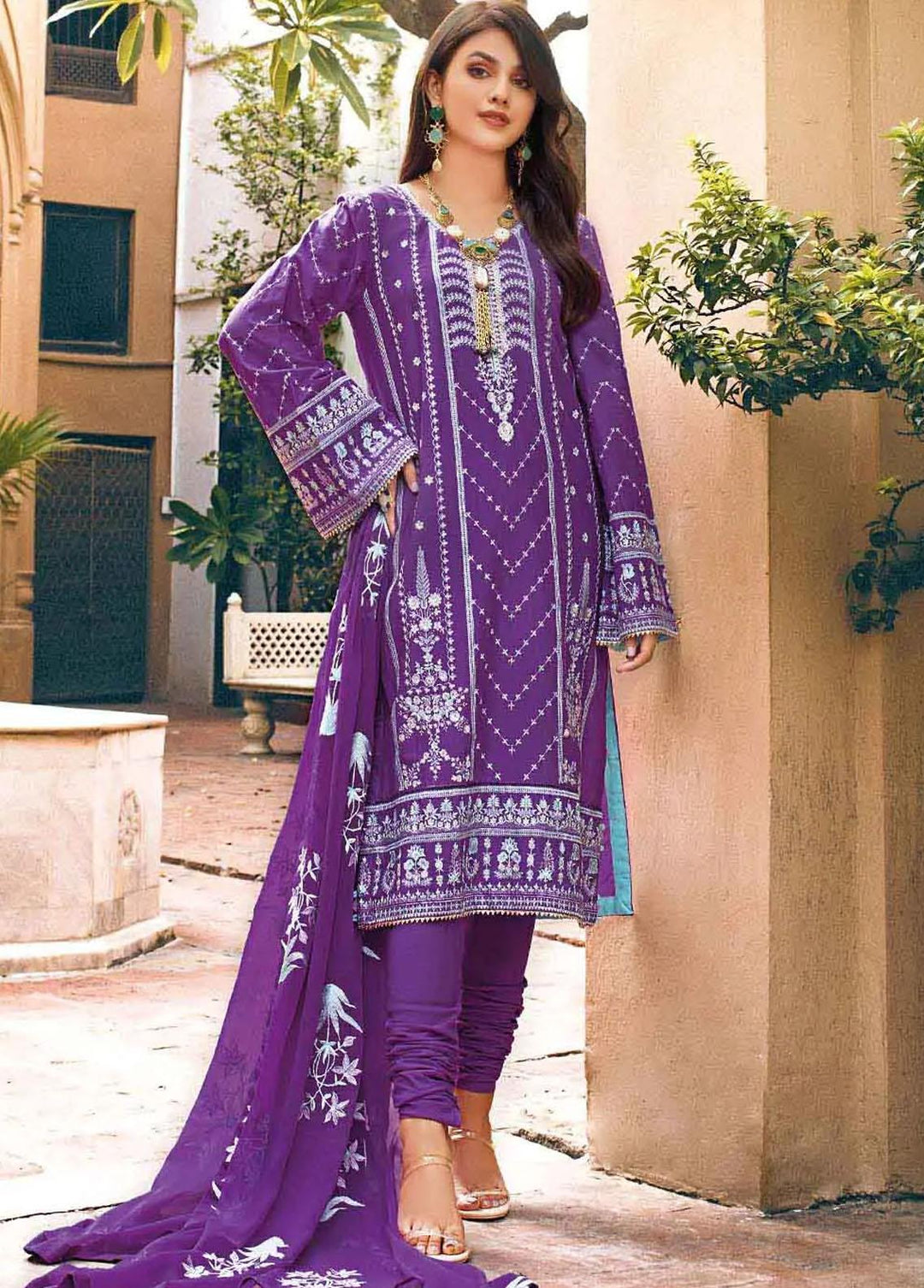 Gul Ahmed Embroidered Lawn Suits Unstitched 3 Piece GA22FS PM-12018 - Summer Collection