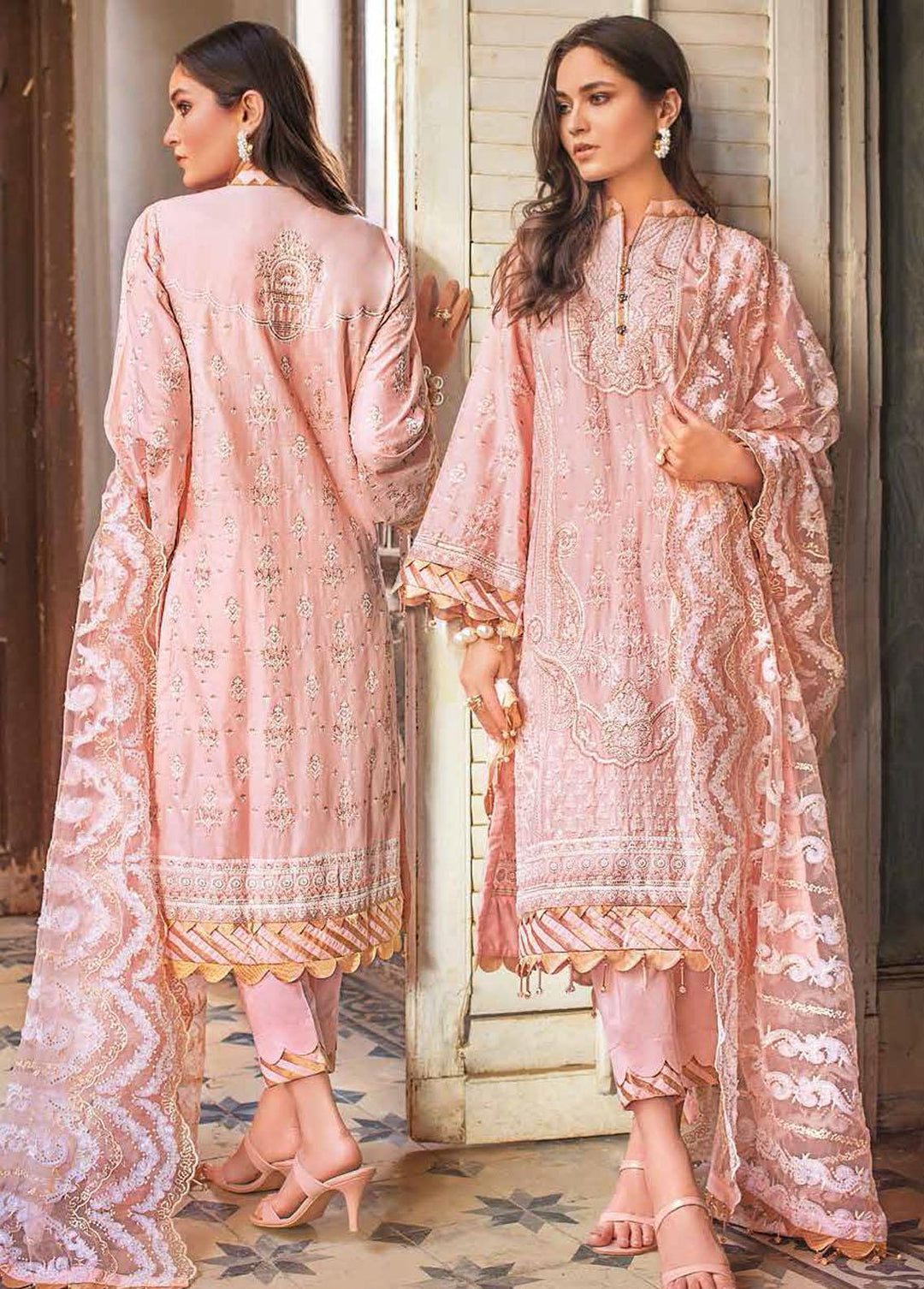 Gul Ahmed Embroidered Lawn Suits Unstitched 3 Piece GA22FS PM-12020 - Summer Collection