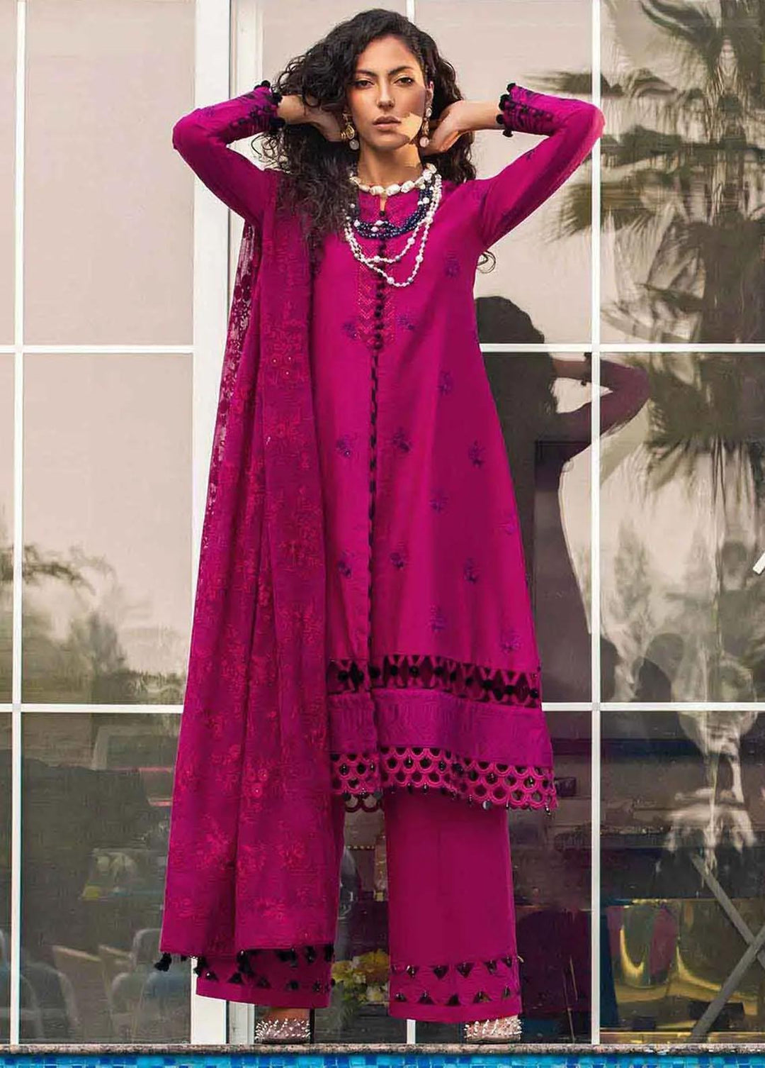 Gul Ahmed Embroidered Lawn Suits Unstitched 3 Piece GA22FS PM-22011 - Summer Collection