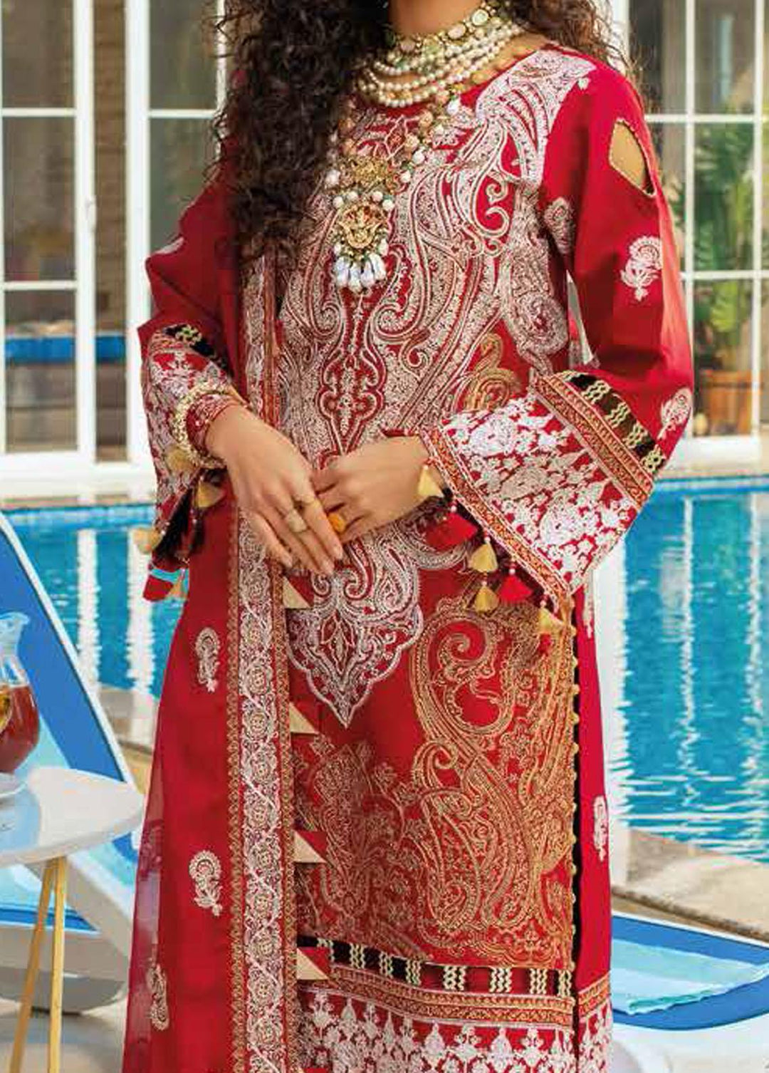 Gul Ahmed Embroidered Lawn Suits Unstitched 3 Piece GA22FS PM-381 - Summer Collection