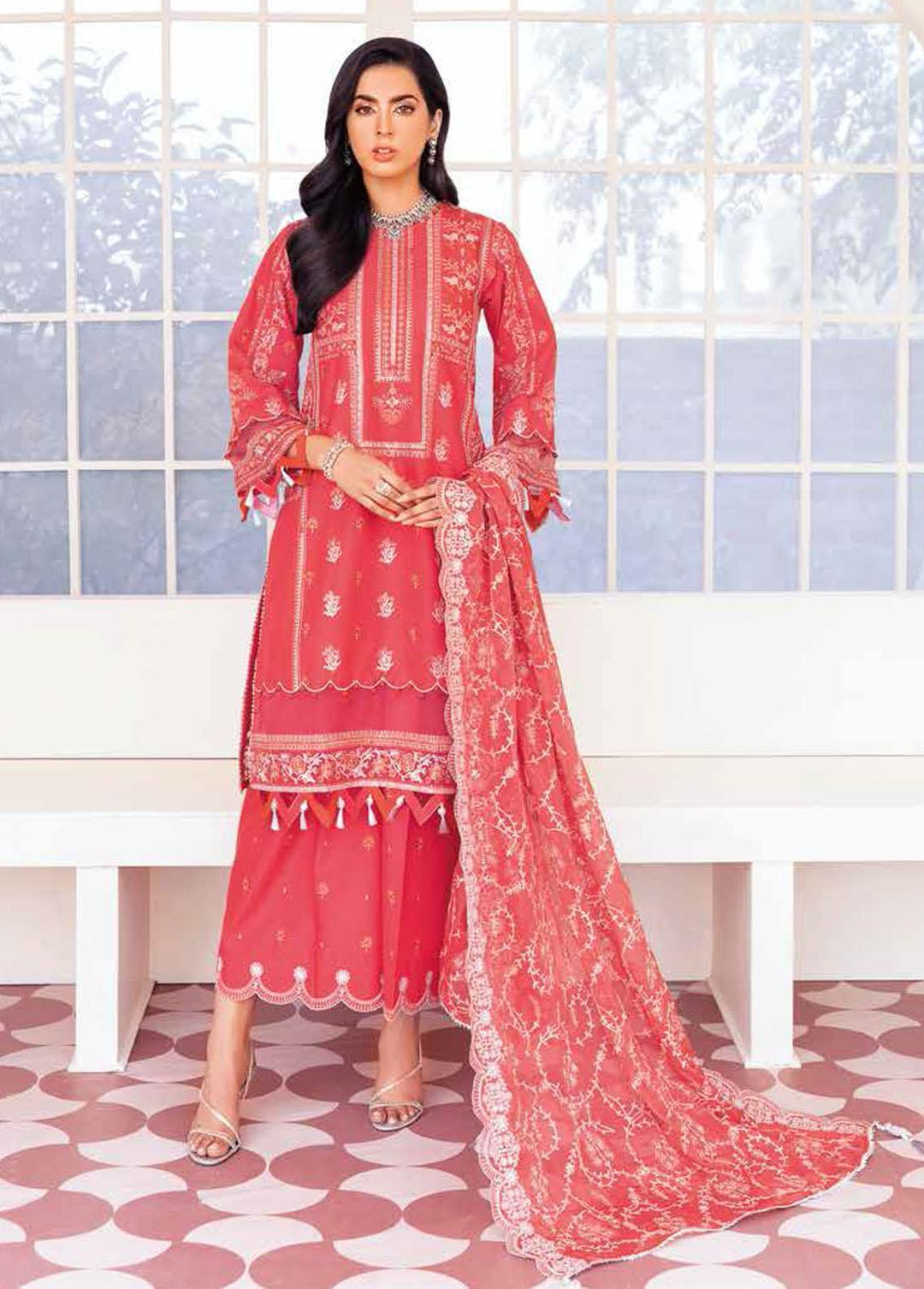 Gul Ahmed Embroidered Lawn Suits Unstitched 3 Piece GA22FS PM-403 - Summer Collection