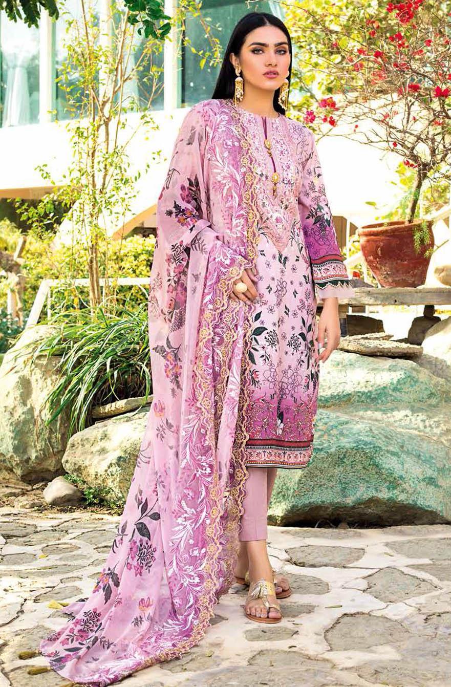 Gul Ahmed Embroidered Lawn Suits Unstitched 3 Piece GA21S BCT 36 - Summer Collection