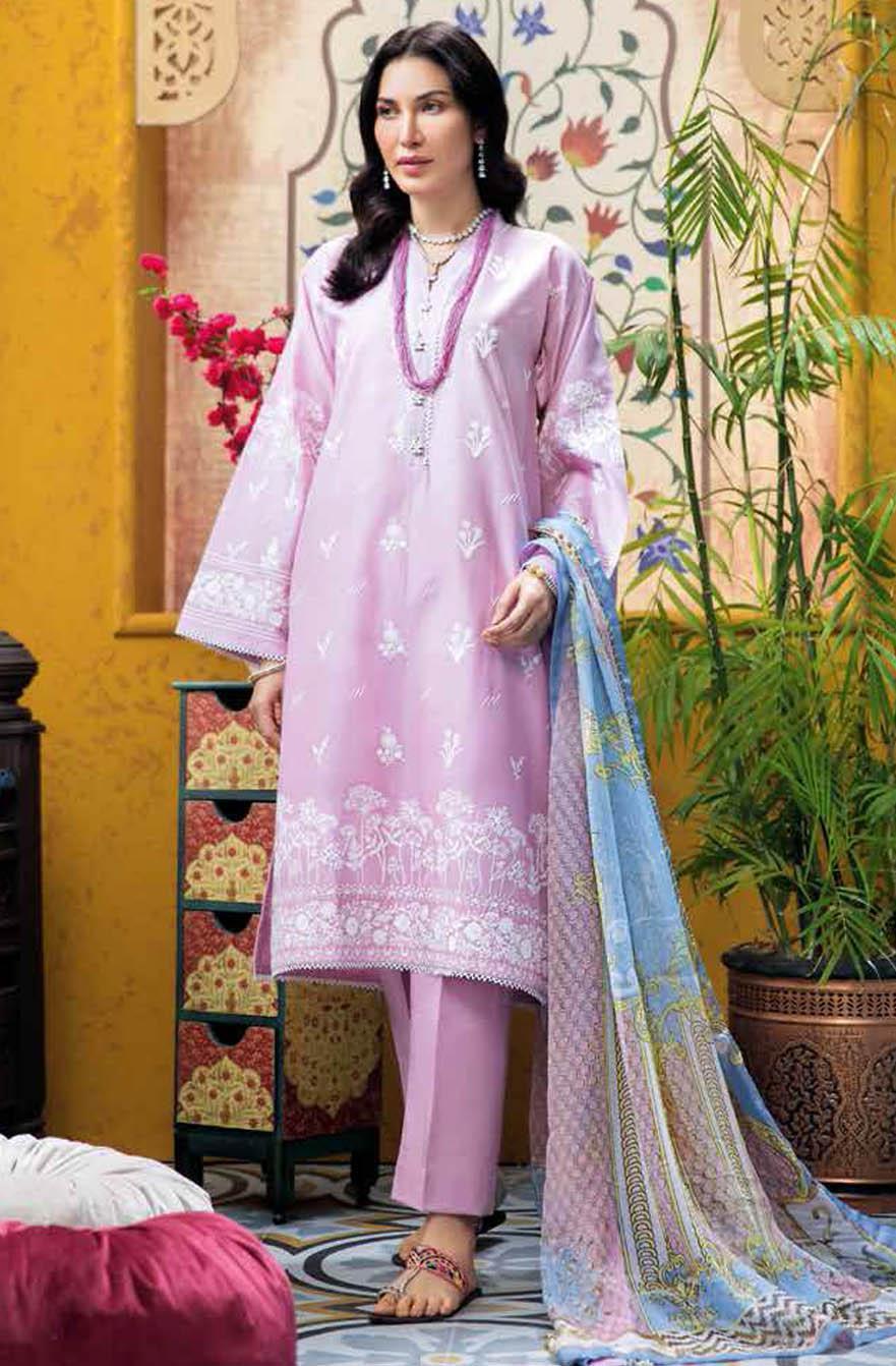 Gul Ahmed Embroidered Lawn Suits Unstitched 3 Piece GA21S C 521 - Summer Collection