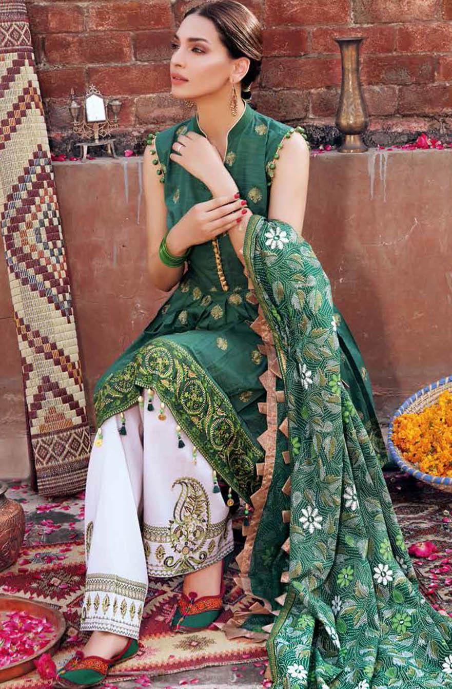 Gul Ahmed Embroidered Jacquard Suits Unstitched 3 Piece GA21S FS 33 - Summer Collection